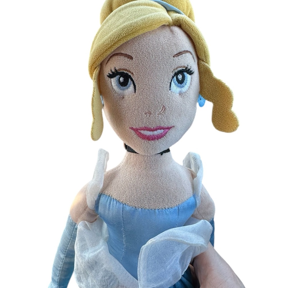 Disney Store Cinderella Plush Soft Doll 20” Princess Blue Dress - Picture 3 of 6